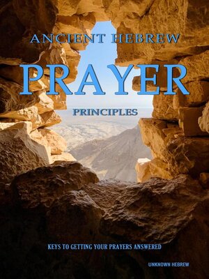 cover image of Ancient Hebrew Prayer Principles